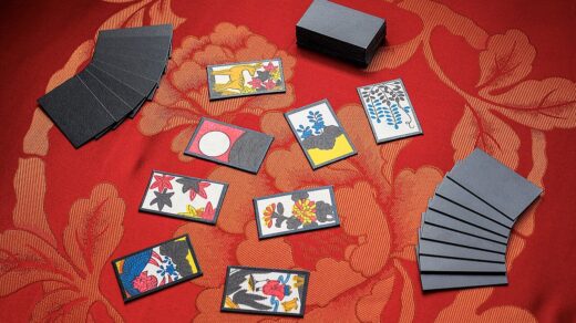 Hanafuda playing cards, the kind Nintendo originally manufactured