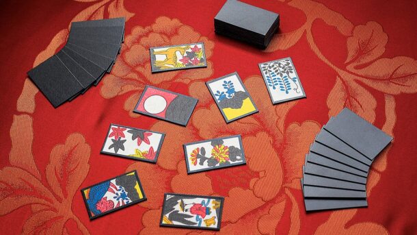Hanafuda playing cards, the kind Nintendo originally manufactured